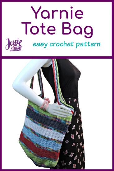 Yarnie Tote Bag - free crochet pattern by Jessie At Home - Pin 1
