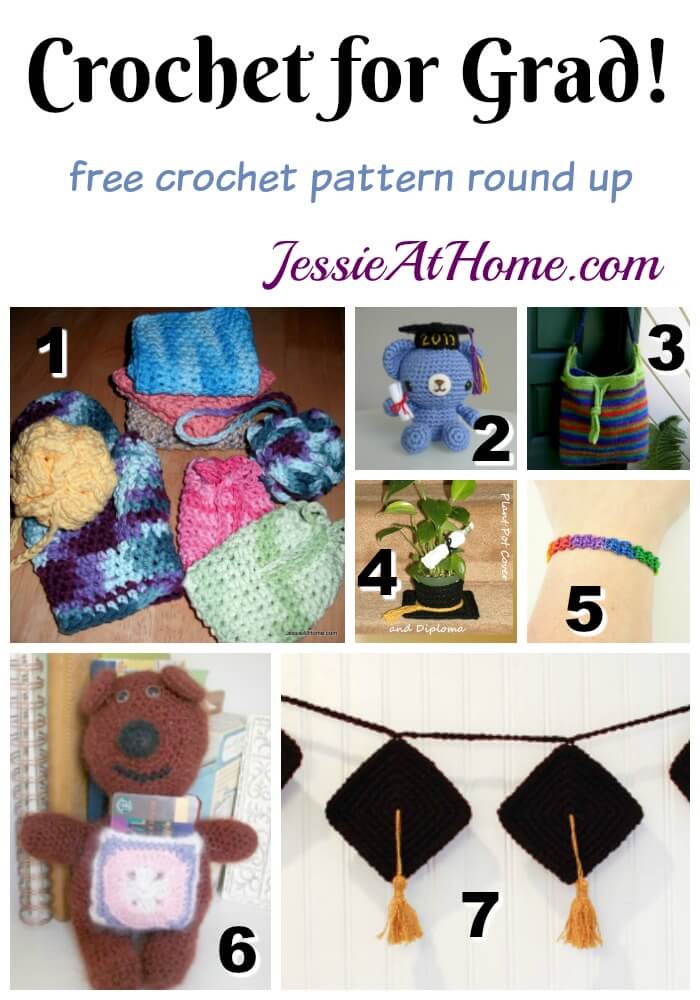 Crochet for Grad free crochet pattern round up from Jessie At Home
