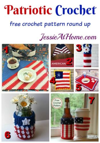 Patriotic Crochet free crochet round up from Jessie At Home