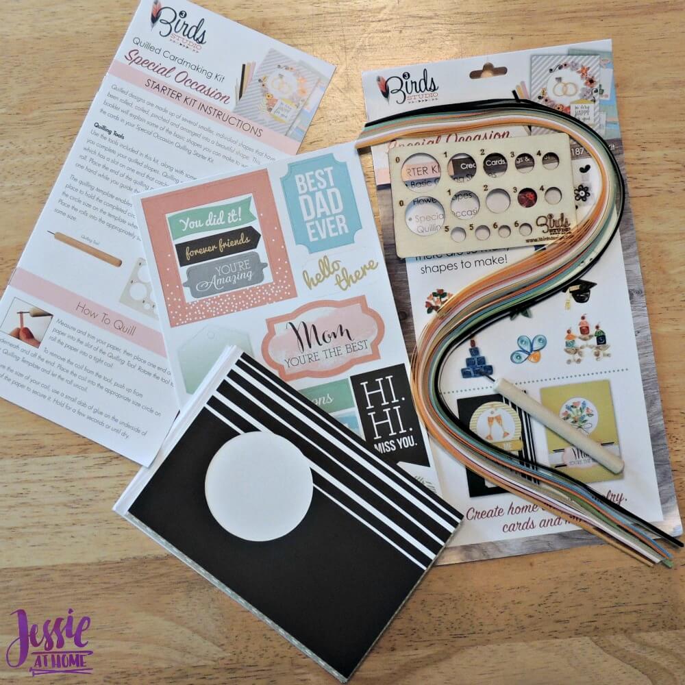Quilling for all occasions great kit from 3 Birds Studio Jessie At Home