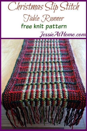 Christmas Slip Stitch Table Runner