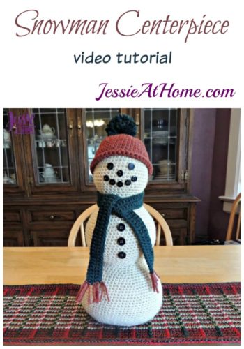 Snowman Centerpiece Video Tutorial by Jessie At Home