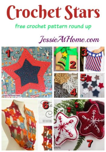 Crochet Stars free crochet pattern round up from Jessie At Home