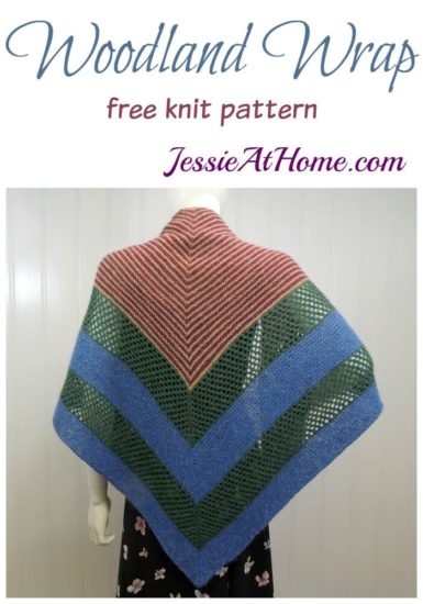 Woodland Wrap - free knit pattern by Jessie At Home