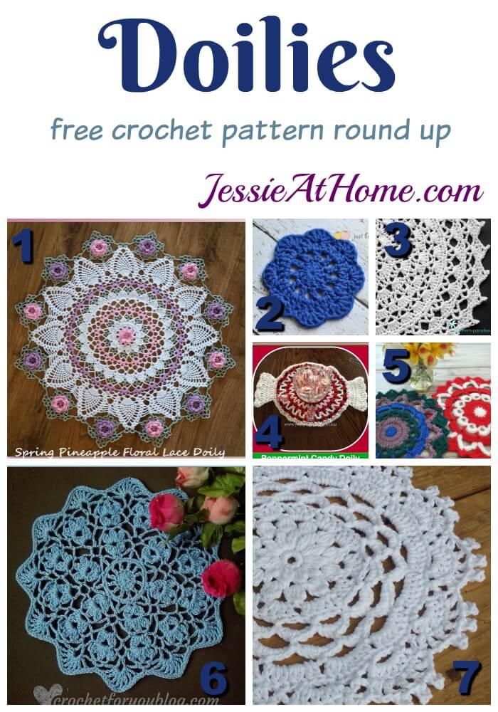 Doilies free crochet pattern round up from Jessie At Home