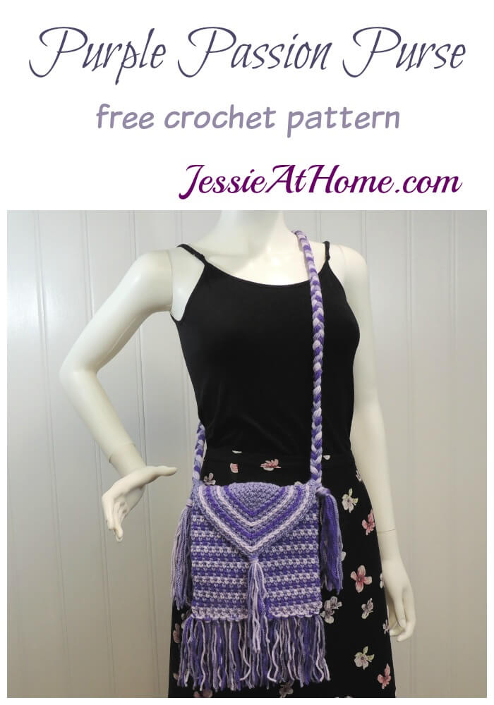 Purple Passion Purse free crochet pattern by Jessie At Home