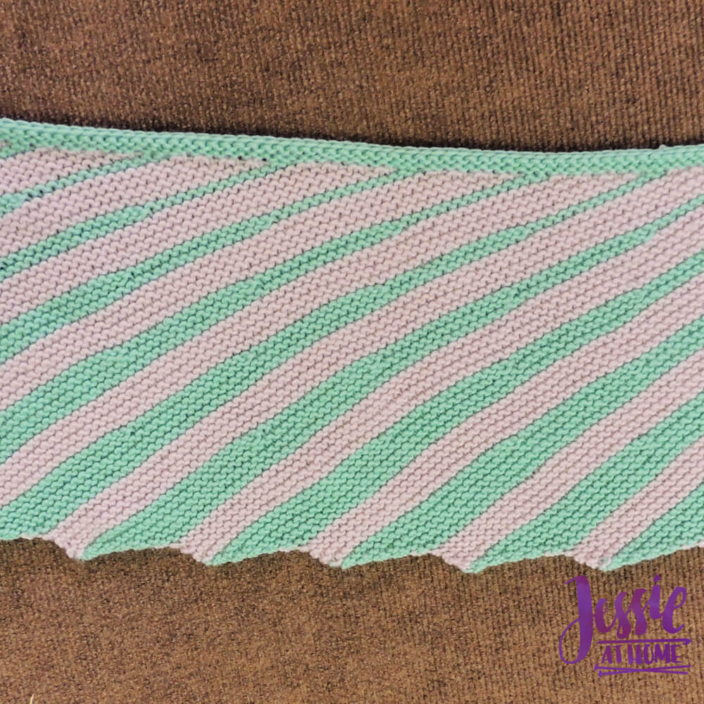 Stripes and Steps - a fun wraplet to practice your short rows