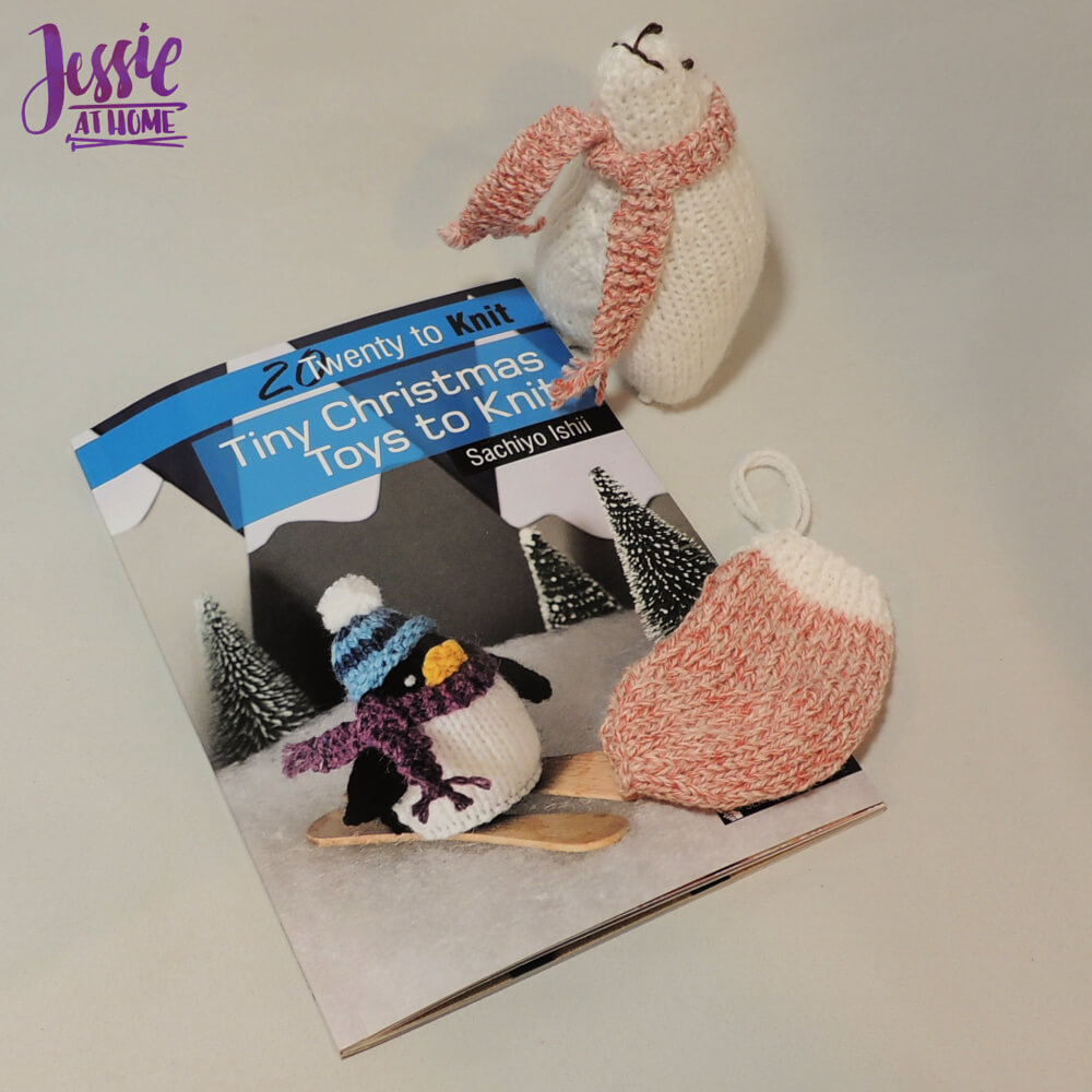 Tiny Christmas Toys to Knit book review and giveaway from Jessie At Home - samples