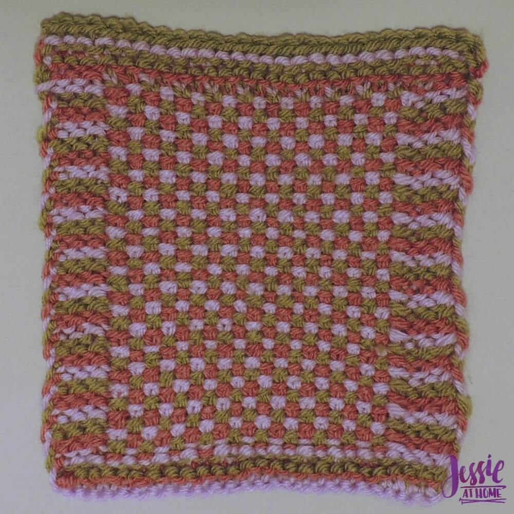 Linen Stitch Square - free knit pattern by Jessie At Home - 1