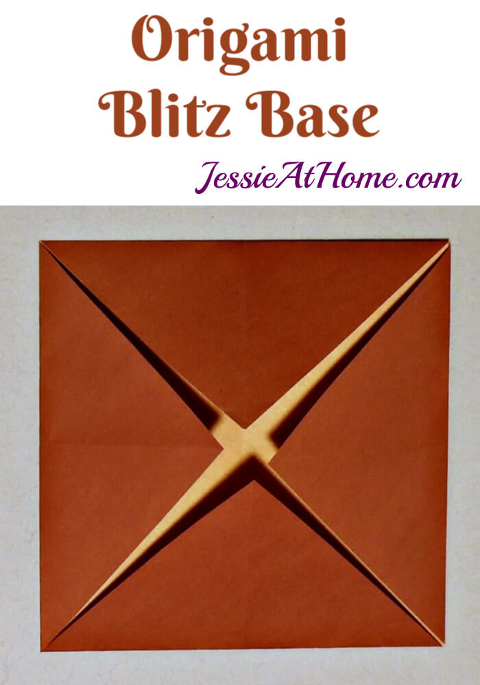 Origami Blintz Base - written and pictorial tutorial