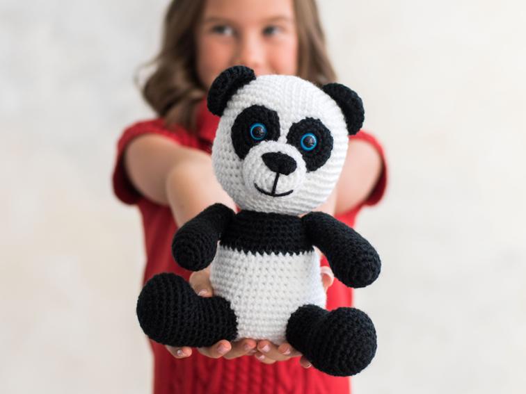 Panda Amigurumi Toy Bluprint Crochet Kit