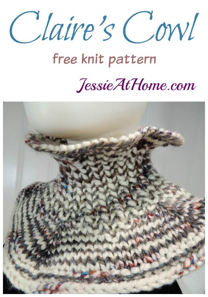 Claire\'s Cowl - an elegant knit cowl that keeps your neck warm and tucks into your coat