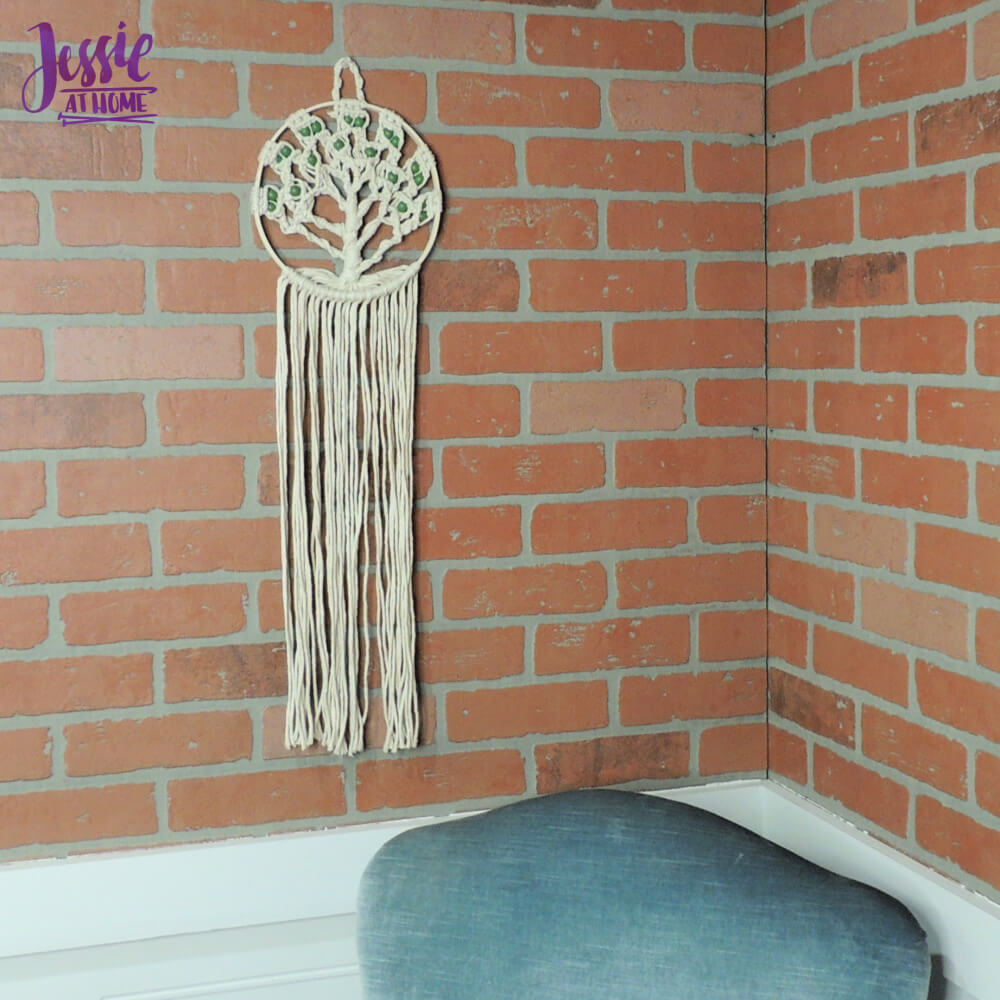 Macrame Tree of Life craft kit review from Jessie At Home - long shot