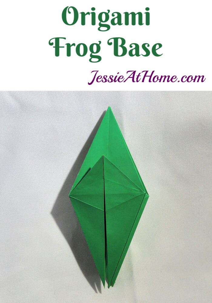 Origami Frog Base written and pictorial tutorial Jessie At Home