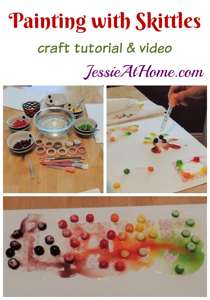 Skittles Paintings with Kyla and Vada - Fun craft for the days off school!