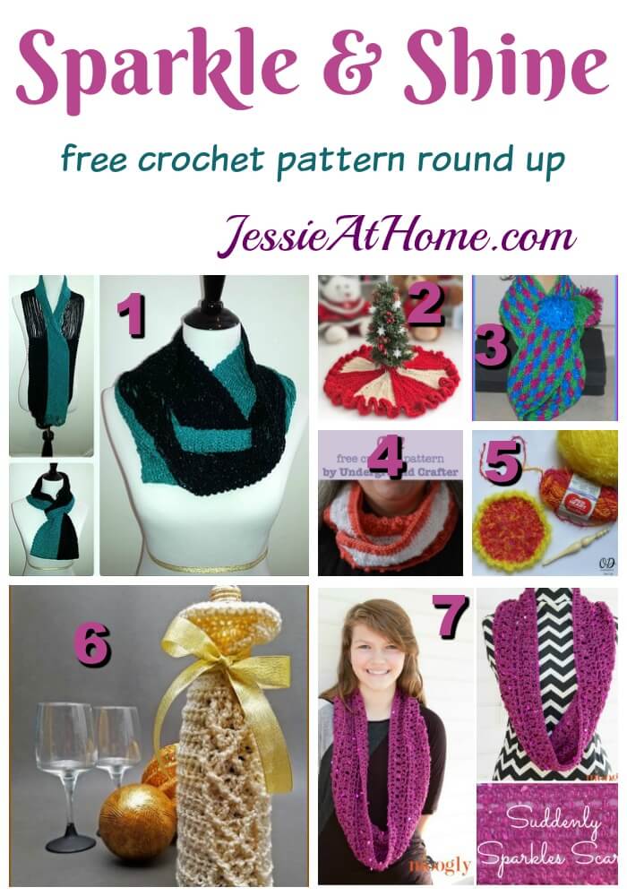 Sparkle and Shine free crochet pattern round up from Jessie At Home