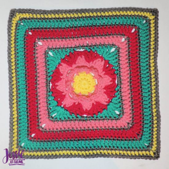 Striped Flower Garden - free crochet pattern by JessieAtHome - 1