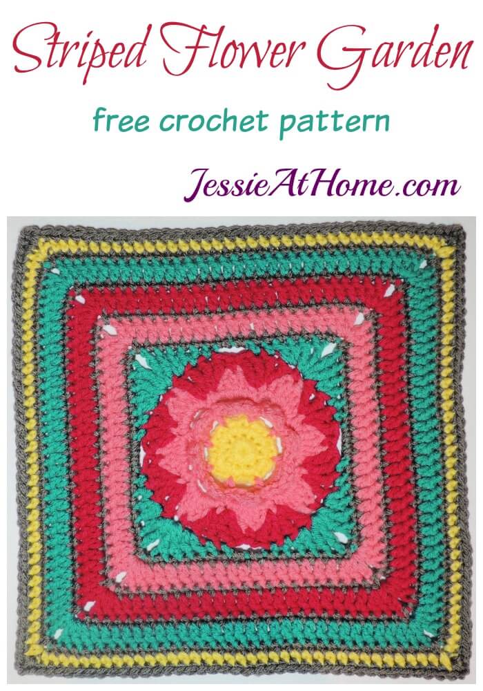 Striped Flower Garden - a fun and easy 12\