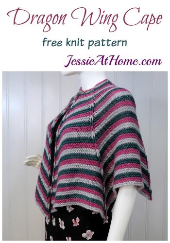 Dragon Wing Cape - free knit pattern by Jessie At Home