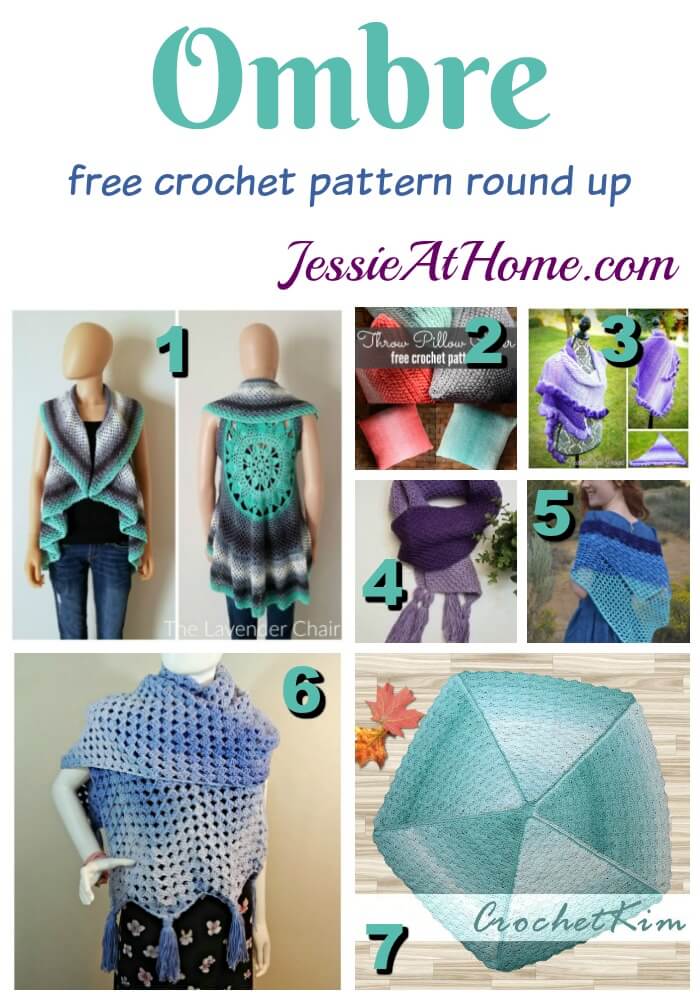 15 Free Crochet Patterns Using Red Heart Super Saver Ombre - The Stitchin  Mommy