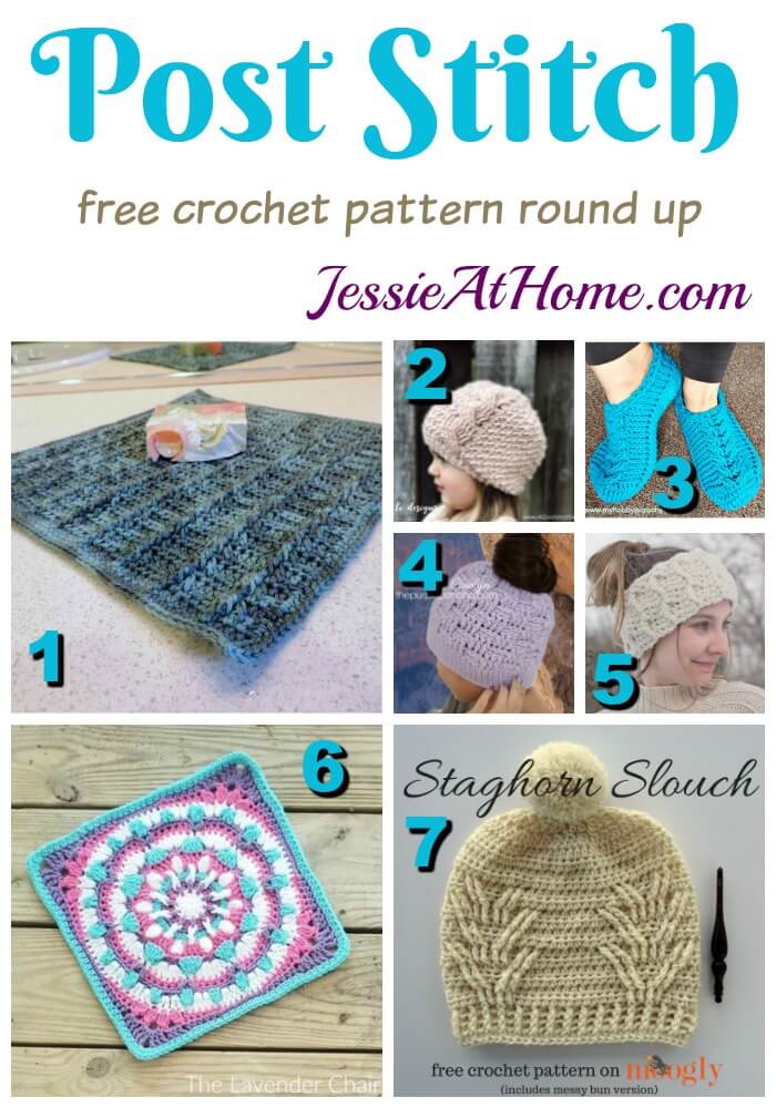Post Stitch Crochet Patterns - what great texture!