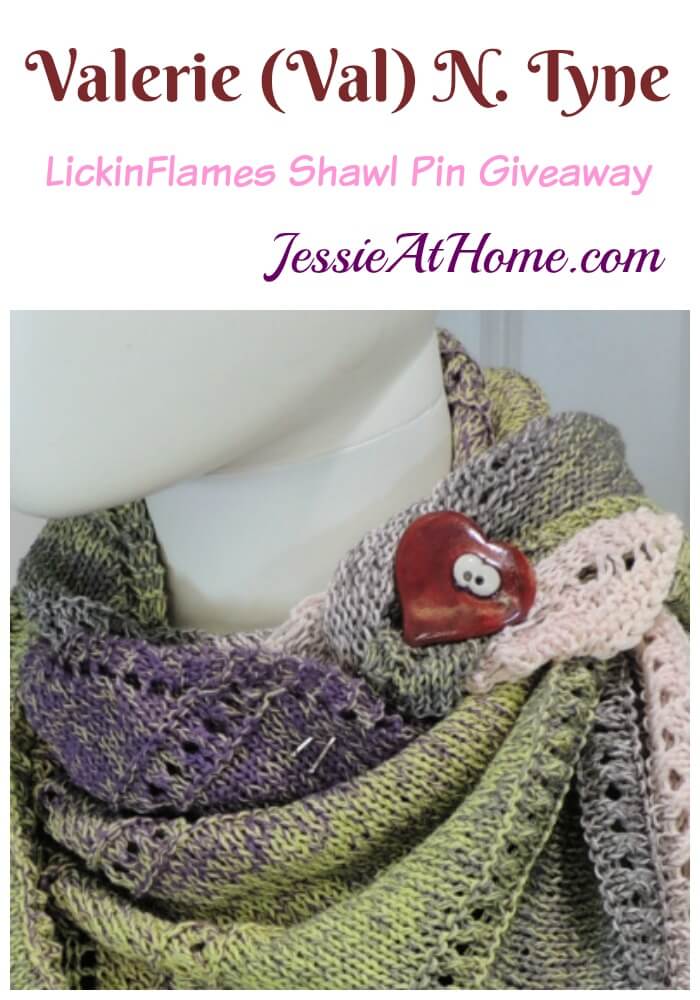 Valerie (Val) N. Tyne shawl pin by LickinFlames giveaway – Plus some fun ways to style your shawls!