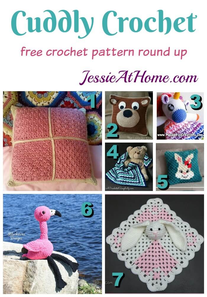 Cuddly Crochet - free crochet pattern round up from Jessie At Home