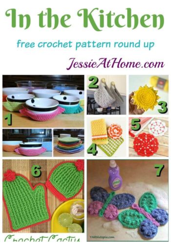 In the Kitchen - free crochet pattern round up from Jessie At Home