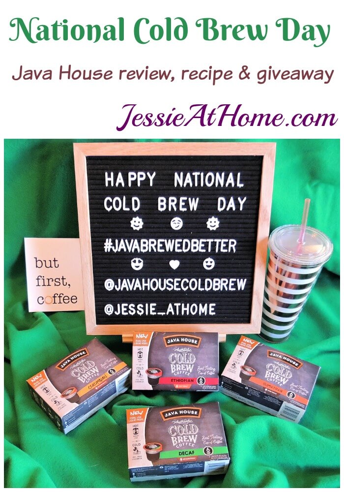 National Cold Brew Day - Java House review, recipe & giveaway from Jessie At Home