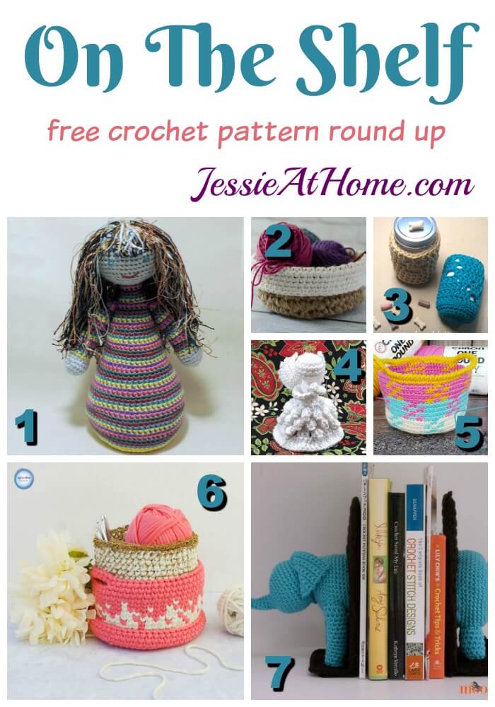 On The Shelf free crochet pattern round up by Jessie At Home