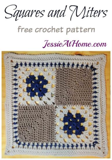A Unique Granny Square Pattern for Allison - Squares and Miters - free crochet pattern by Jessie At Home