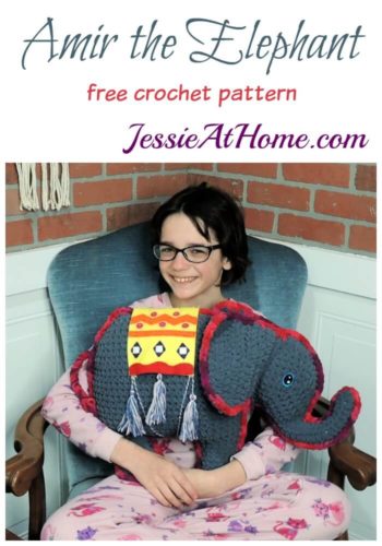 Amir the Elephant free crochet pattern by Jessie At Home