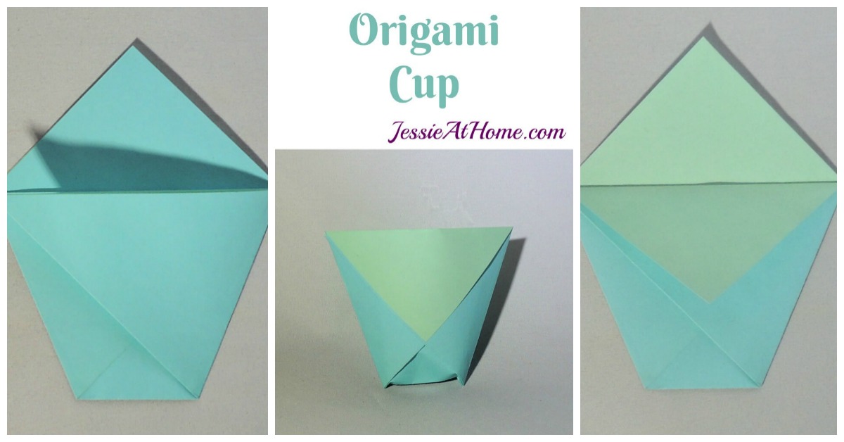 Easy Origami Cup Tutorial from Jessie At Home - social