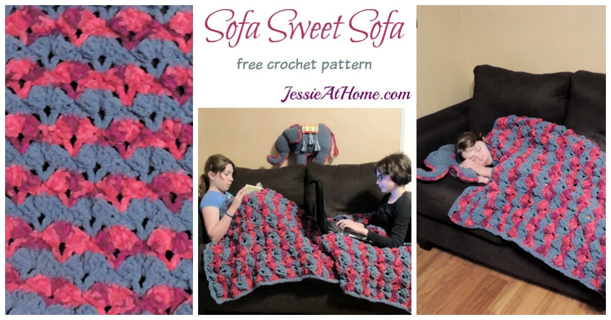 Sofa Sweet Sofa a quick & cozy crochet sofa throw Jessie At Home