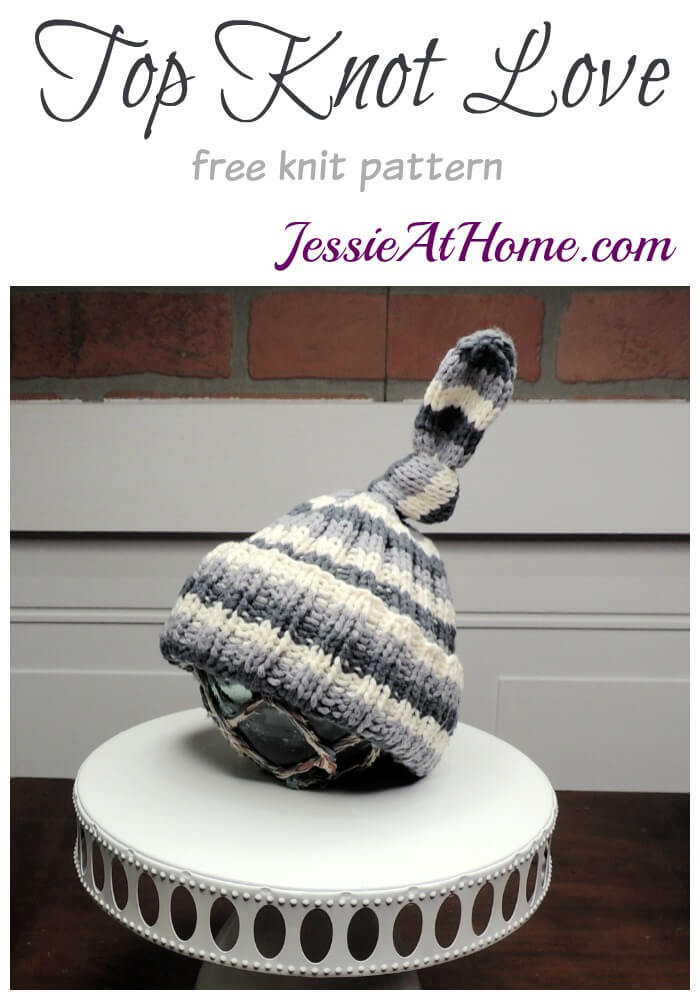 Top Knot Love free knit pattern by Jessie At Home