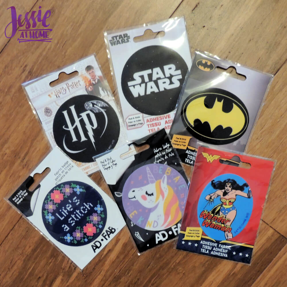 Adhesive Fabric Patches by Camelot Fabrics Harry Potter and Star Wars
