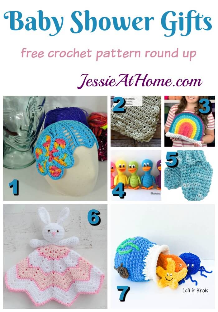 Baby Shower Crochet Ideas - free crochet pattern round up from Jessie At Home