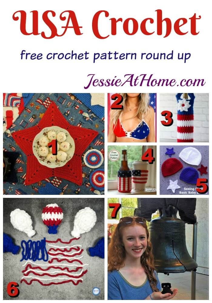 Free USA Crochet Patterns - Show off your patriotic spirit and your yarnie skills.