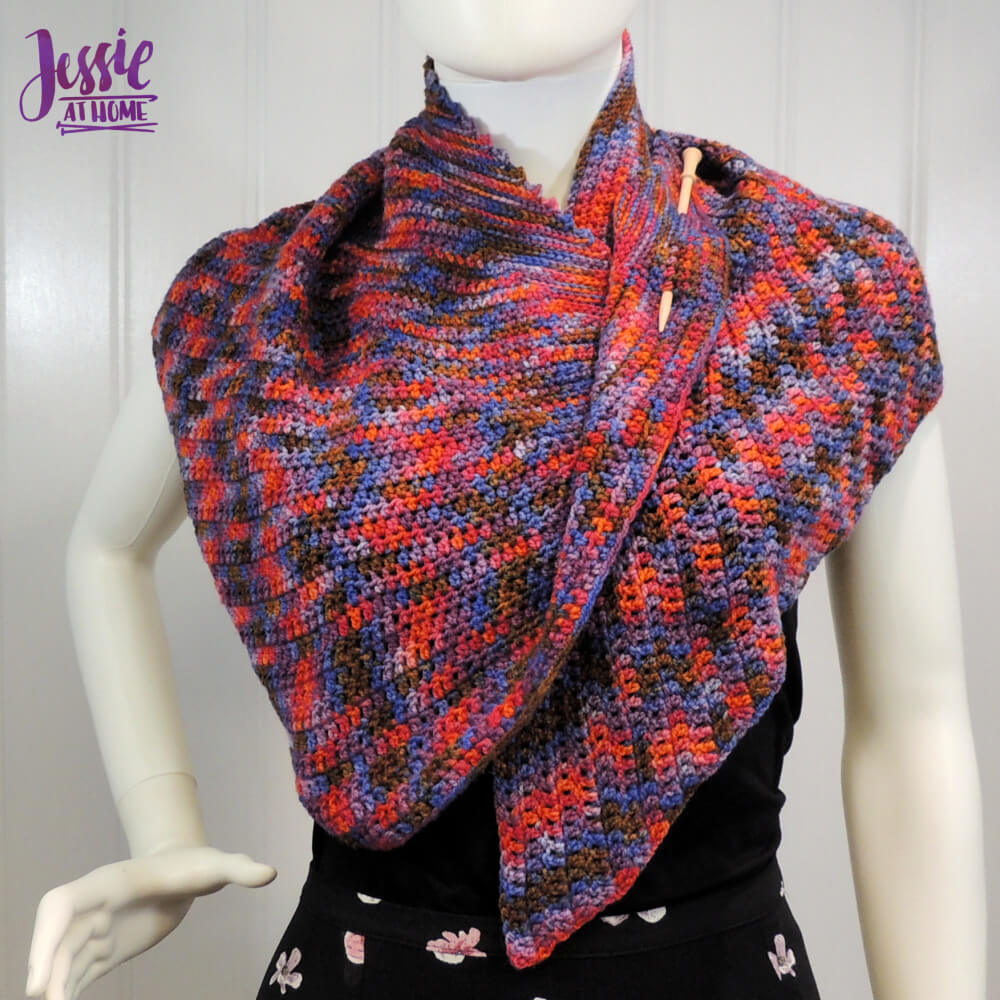 how to wear shawl without pin