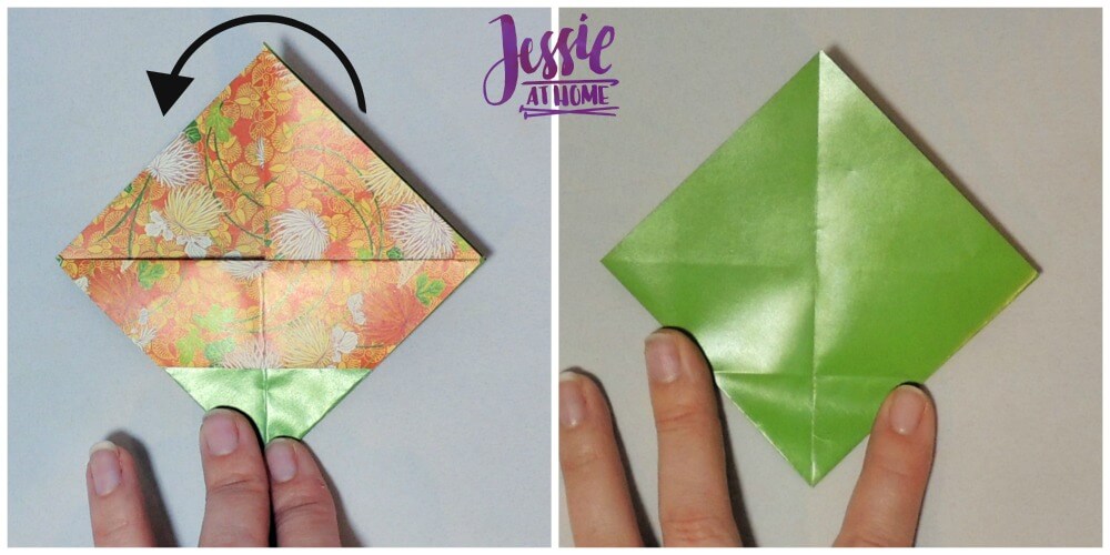 Origami Basket With Handle a lovely way to hold your special items