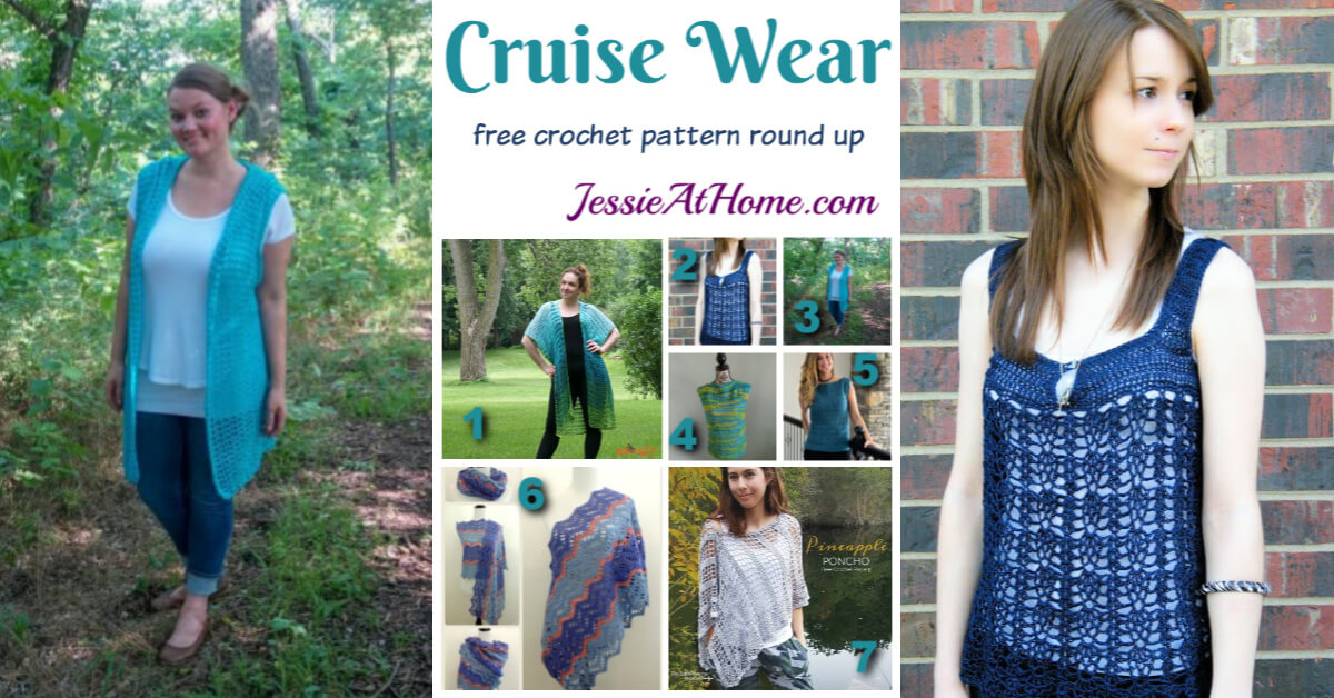 Crochet Cruise Wear - free crochet pattern round up - social