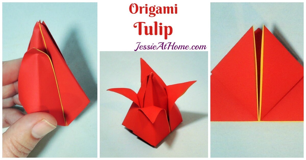 Origami Tulip tutorial from Jessie At Home - social