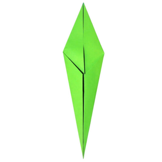 Origami Flower Stem and Leaf - 6