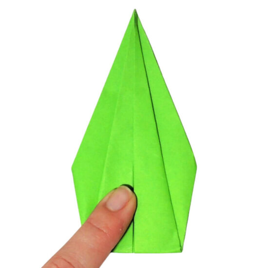 How to make an Origami paper tulip with stem and leaf