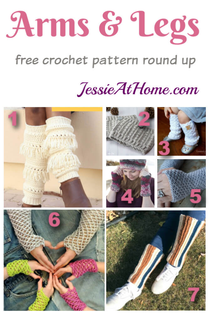 Arms & Legs free crochet pattern round up from Jessie At Home