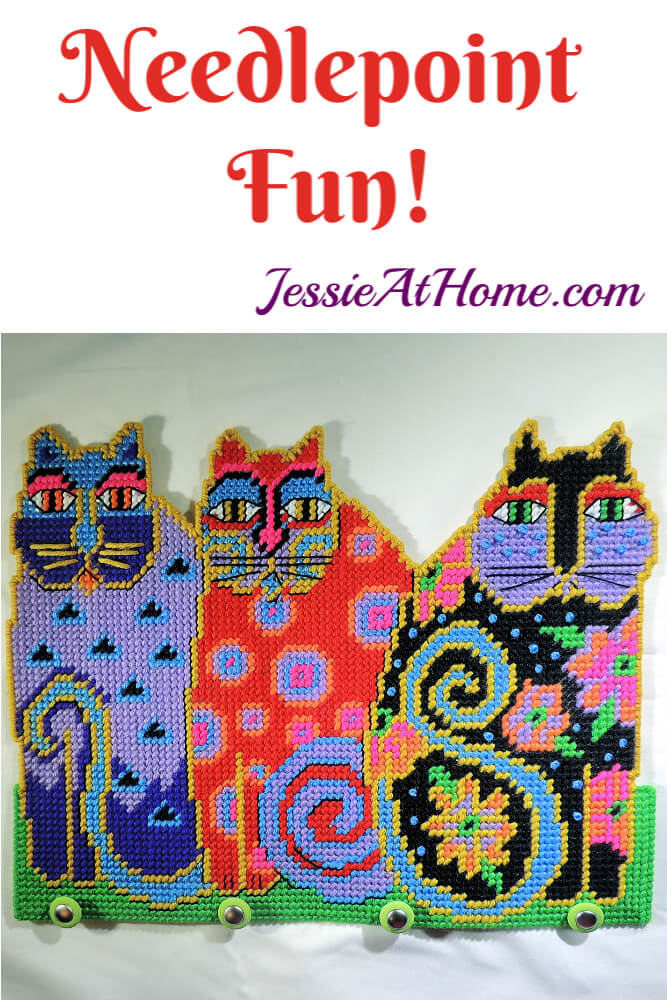 Needlepoint Fun with Design Works - Cat Trio by Laurel Burch