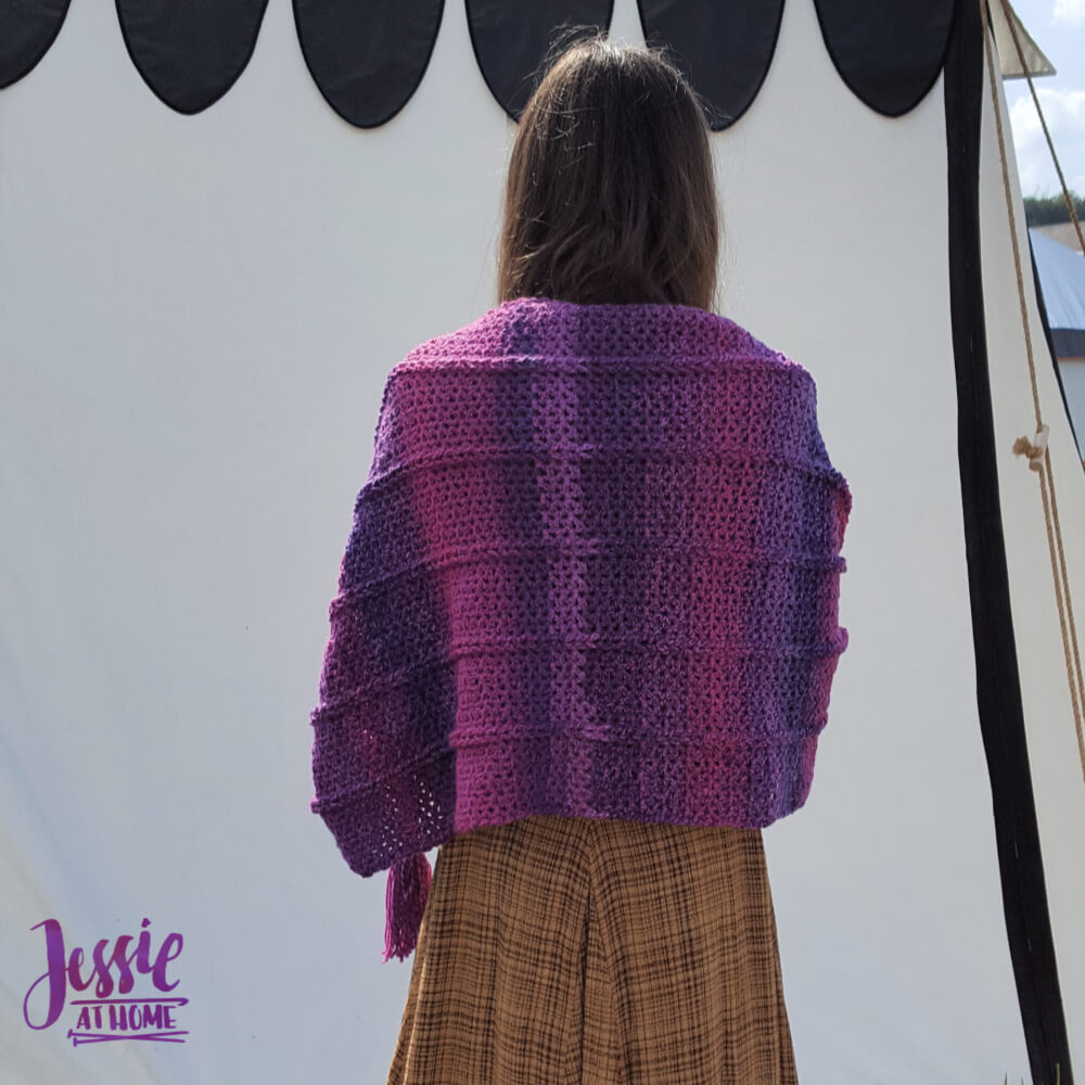 Jacob's Ladder Crochet Wrap Pattern - Twisted Strands Wrap