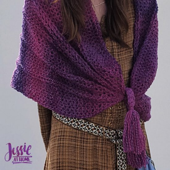 Twisted Strands Wrap crochet pattern by Jessie At Home - 3