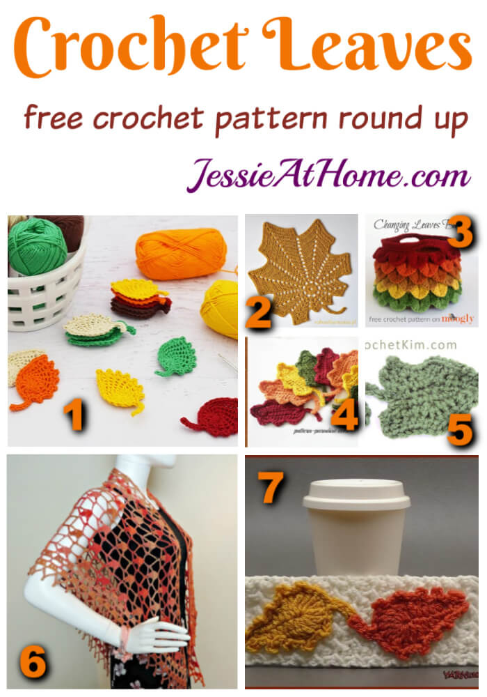 Free Crochet Leaf Pattern Round Up - The leaves may be falling, but you can keep them with yarn!