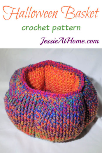 Halloween Basket Crochet Pattern by Jessie At Home